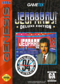 Jeopardy Deluxe Edition Sega Genesis  box art